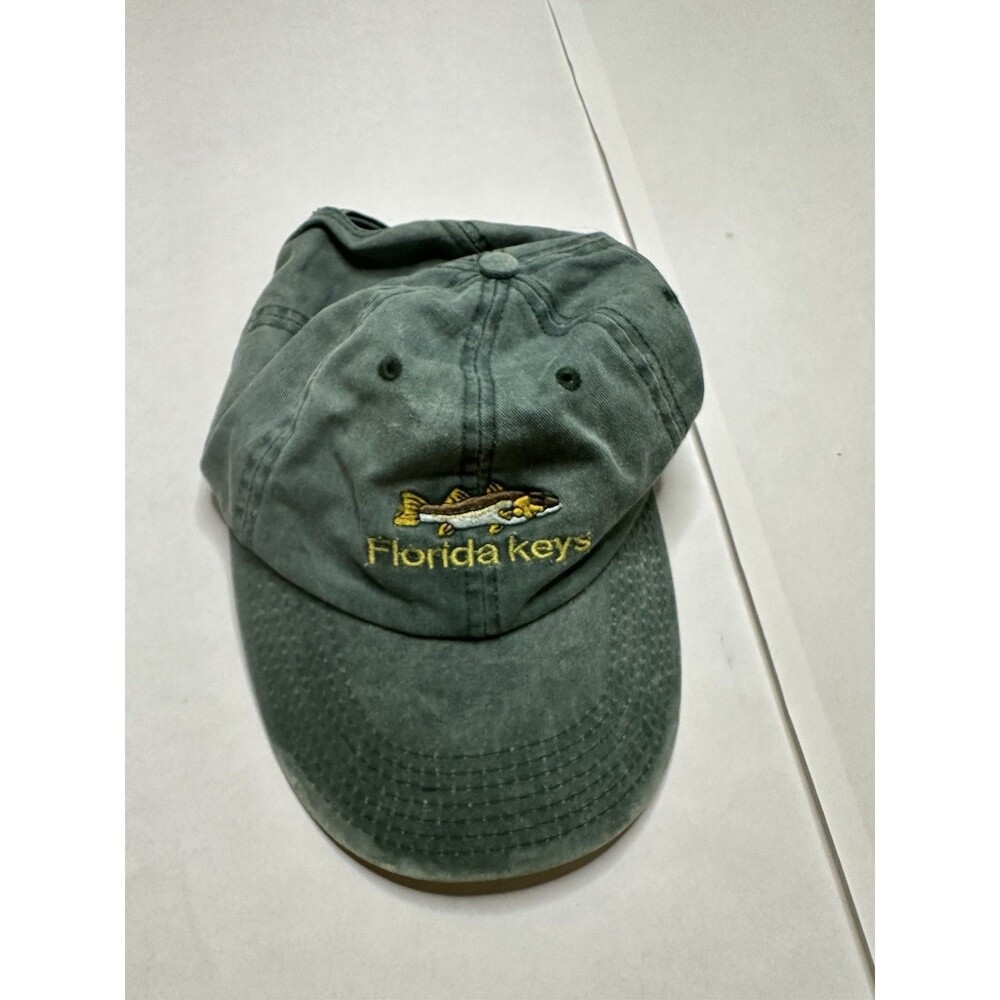 Florida Keys Florida Cap Hat Green Mens Womens Adjustable Embroidered